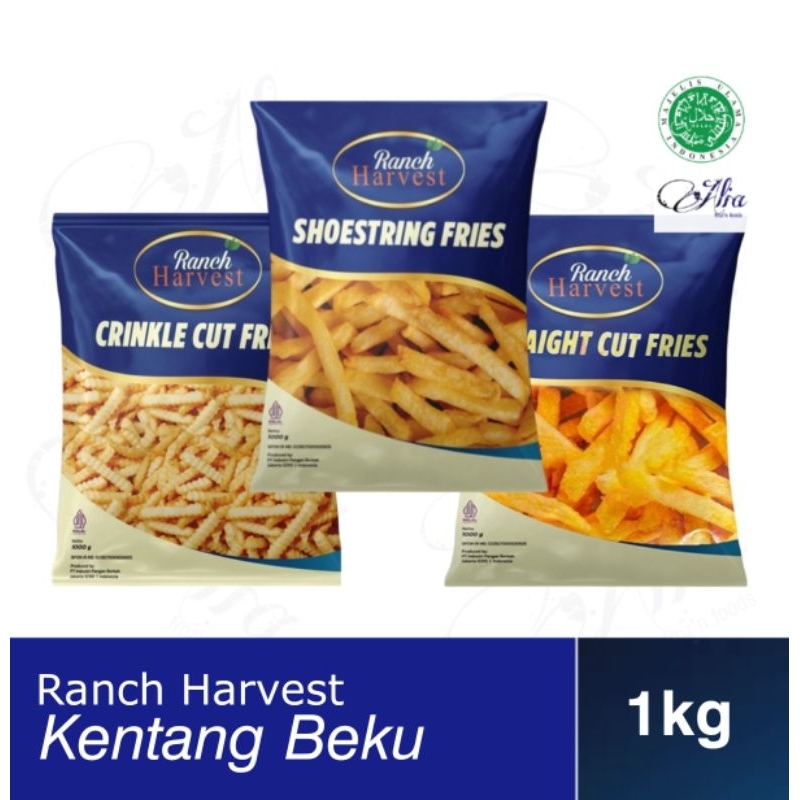 

Ranch Harvest Kentang Goreng/French Fries Shoestring/Straight Cut/Cringkle Cut 1kg