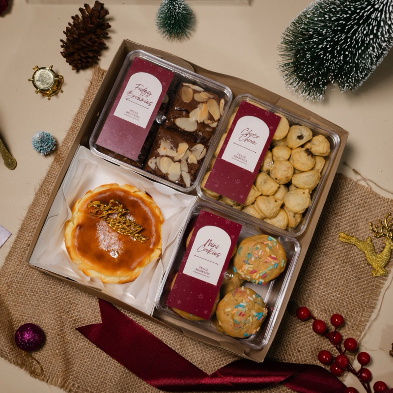 

DULCE BROWNIES | HAMPERS NATAL MISTLETOE