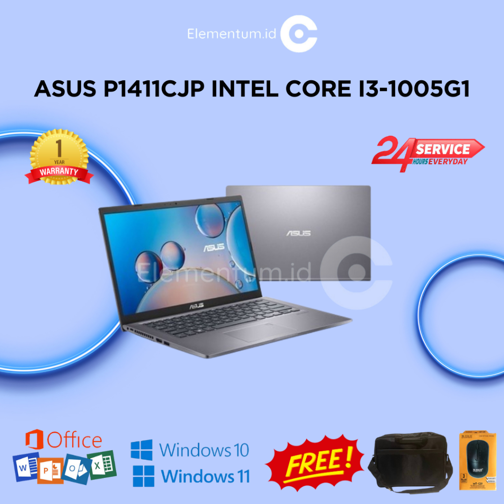 LAPTOP ASUS P1411CJP INTEL CORE i3-1005G1 / 8GB 256GB SSD + NVIDIA MX330