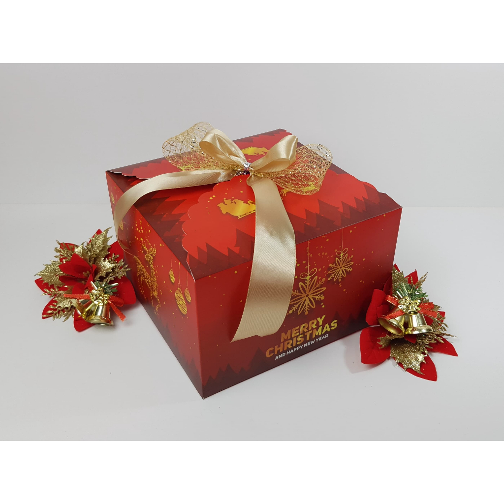 

Box Christmas / Box Hampers Natal (Uk. 22 x 22 x 14 cm)