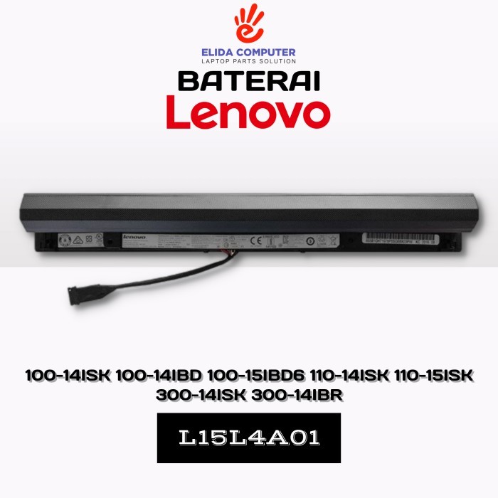 Baterai Laptop Notebook Lenovo ideapad 110 110-14ISK 110-14IBR 110-14AST