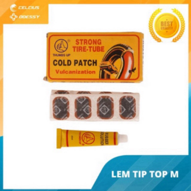 Lem tambal ban tubles sepeda dan motor cap jempol tip top M