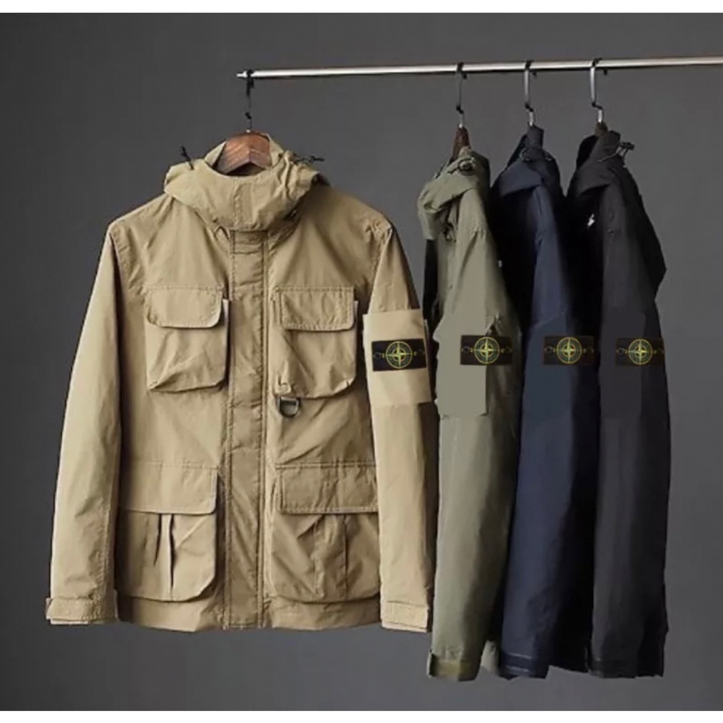 KODE X3X Jaket parka stone premium  parka jacket island  jaket pocket bordir