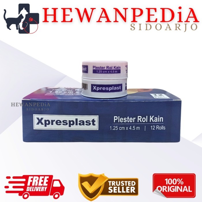 XPRESPLAST ROLL 1.25 CM X 4.5 M GIDCARE SATUAN - Plester Luka Luka Ringan Dan Luka Dalam Alat Keperl