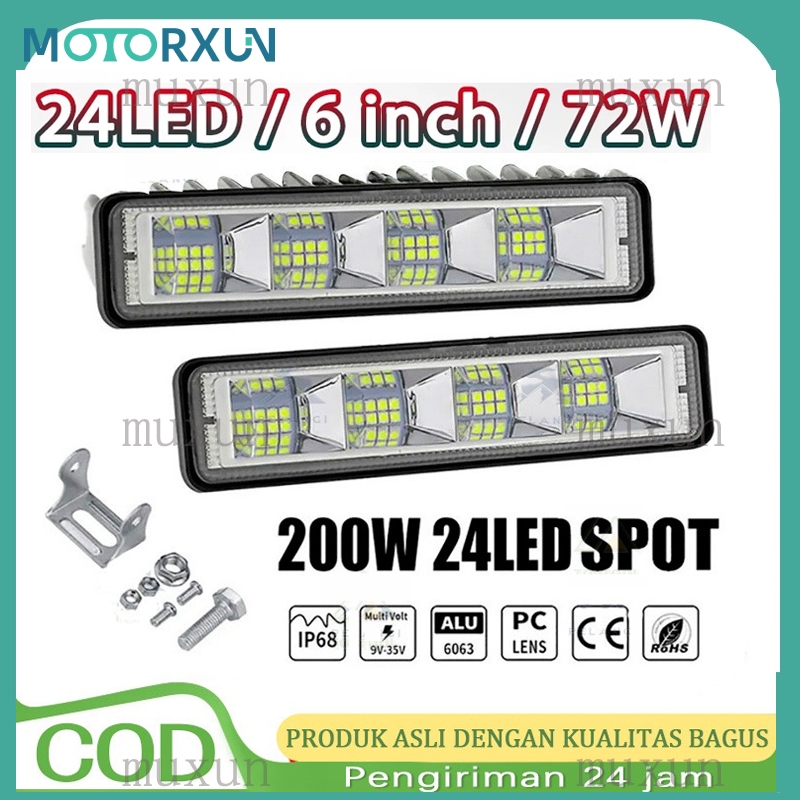 1pc Lampu Tembak CWL CREE 24 Mata LED & 16 Mata LED 12Volt Dan 24Volt Bahan Aluminium Lampu Mobil & 