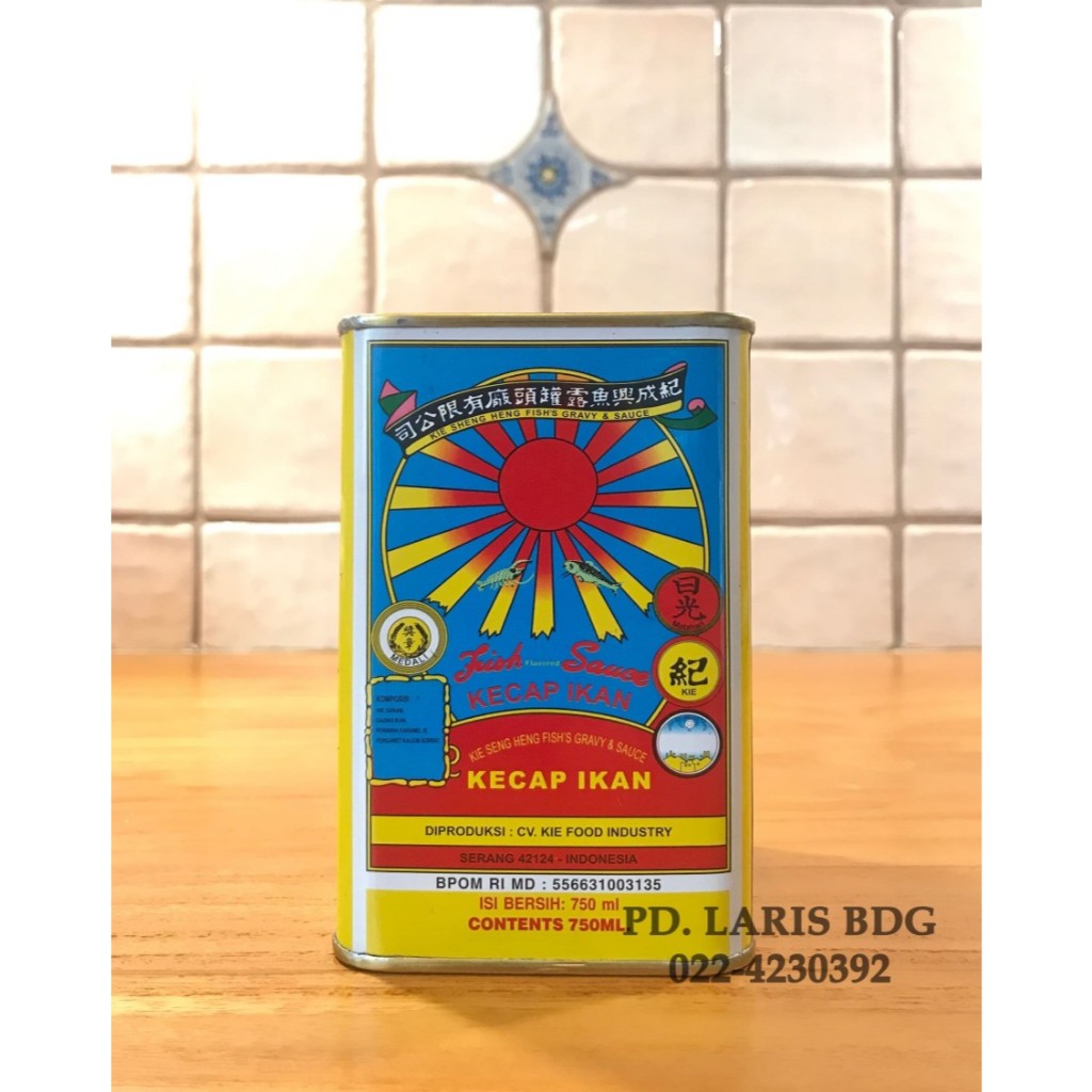 

KECAP IKAN CAP MATAHARI KALENG KW 2 750ML (SUN BRAND FISH SAUCE)