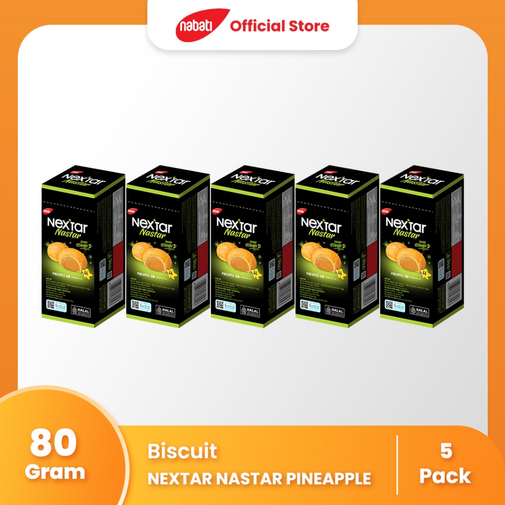 

[Bundle Pack Isi 5] Nextar Nastar Pineapple 80g