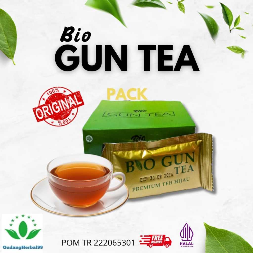 

BIO GUN TEA SUPER PREMIUM TEA - Teh Hijau Premium per-pack