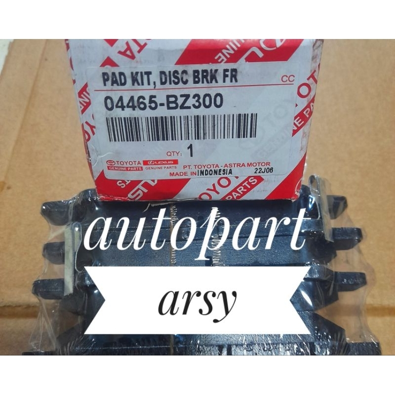 BRAKE PAD /KAMPAS REM DEPAN MOBIL ALL NEW AVANZA 04465-BZ300