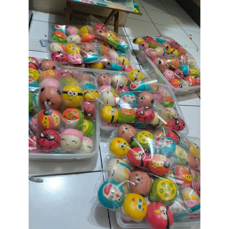 

NOB Bakpao Krakter isian coklat 1pack isi 6 frozen kirim instan