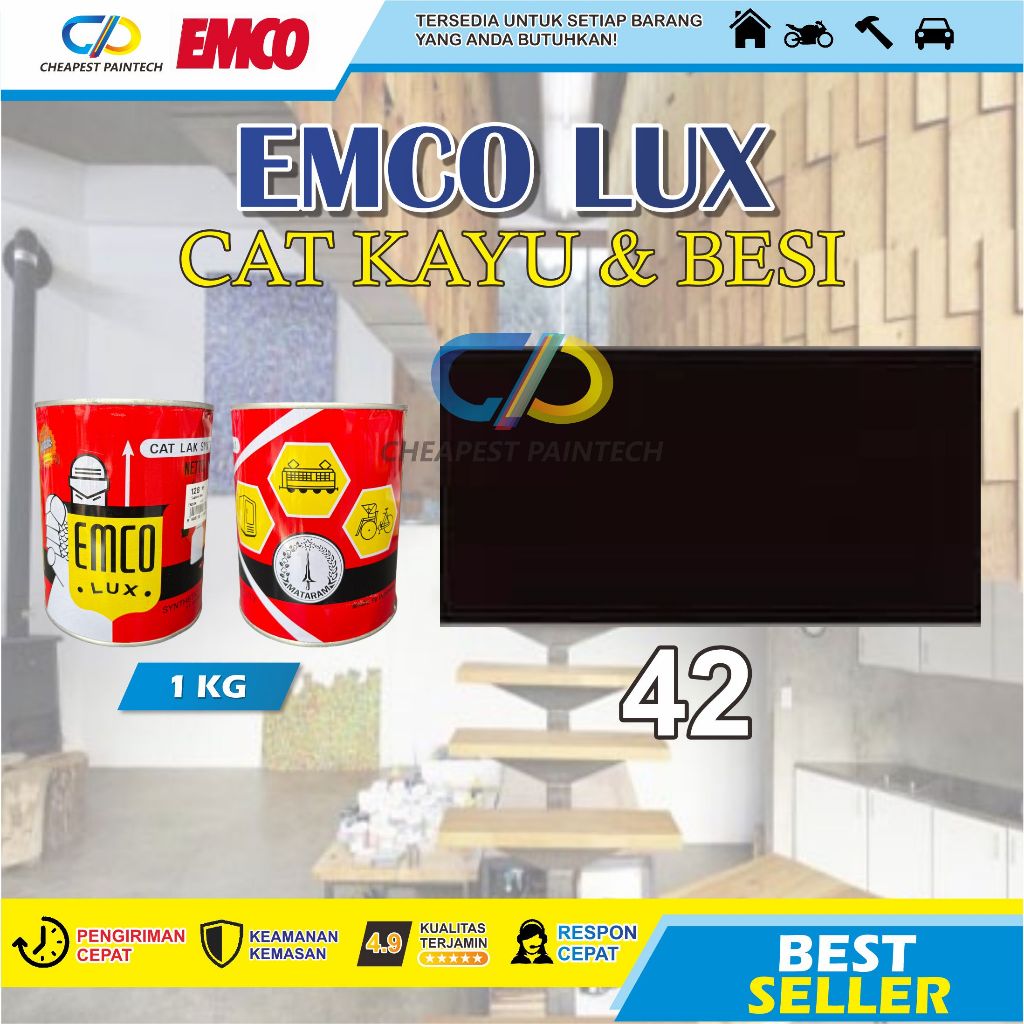 CAT EMCO BESI DAN KAYU 1 KG NO 42