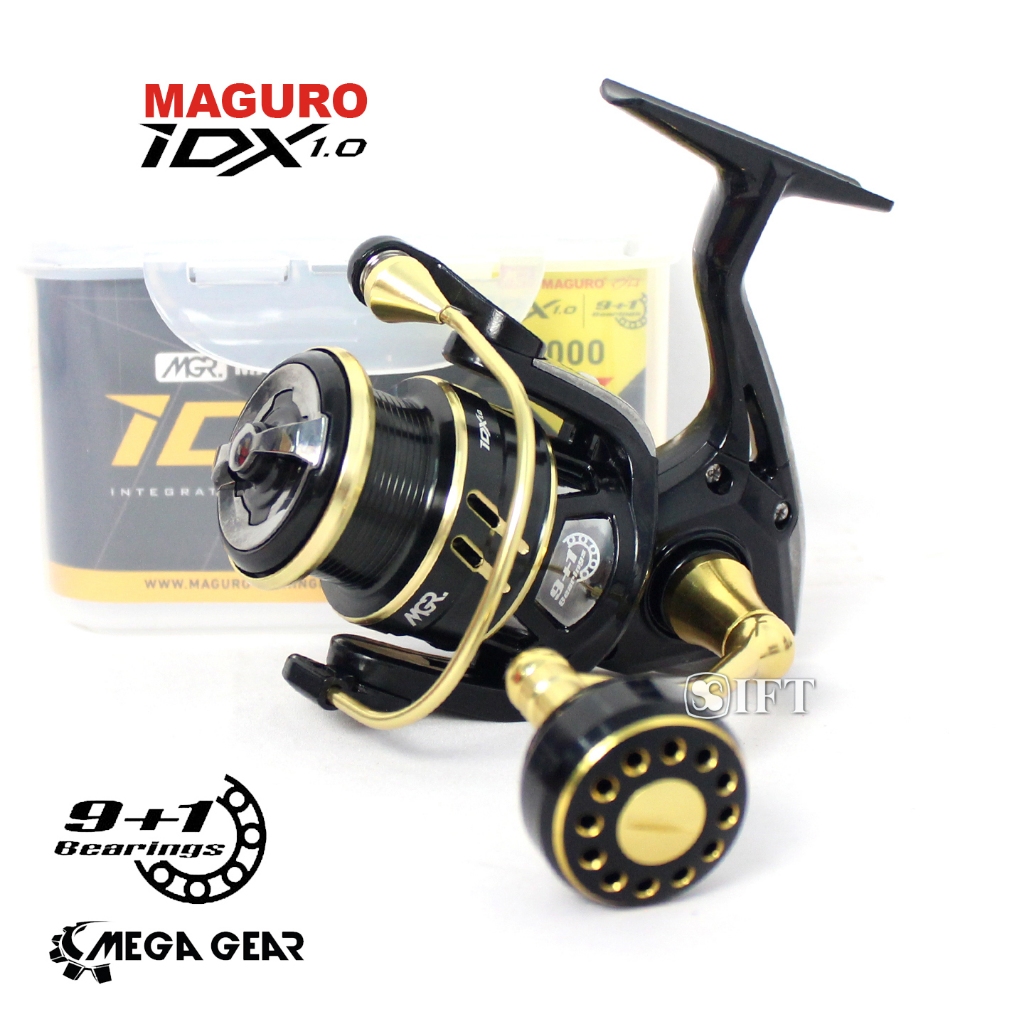 Reel Maguro IDX 1.0 size 800 - 3000 CB/CBH Power Handle | Spinning | Mega Gear