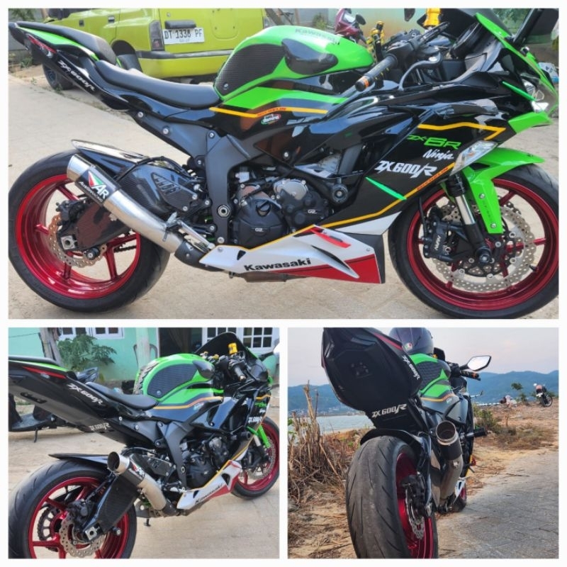 knalpot slip on austin racing for zx6r/zx636/R6/z800 pnp