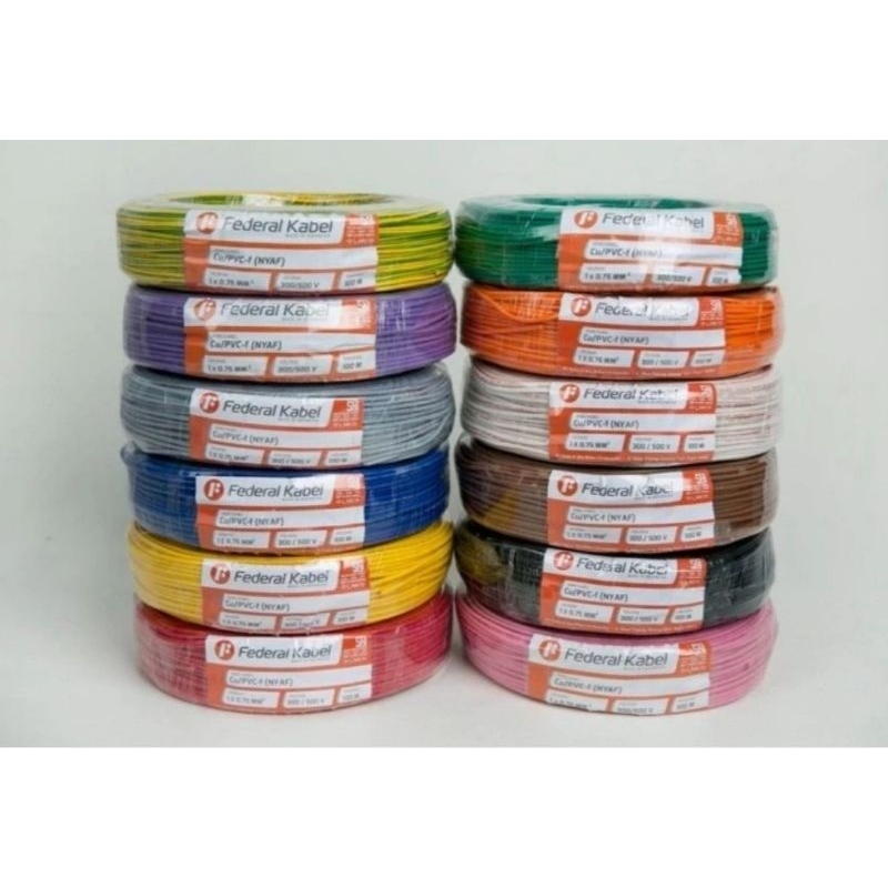 Federal Kabel Kontrol NYAF 1×1,5mm (100 Meter) Federal Kabel Kontrol NYAF 1×1,5mm (100 Meter)