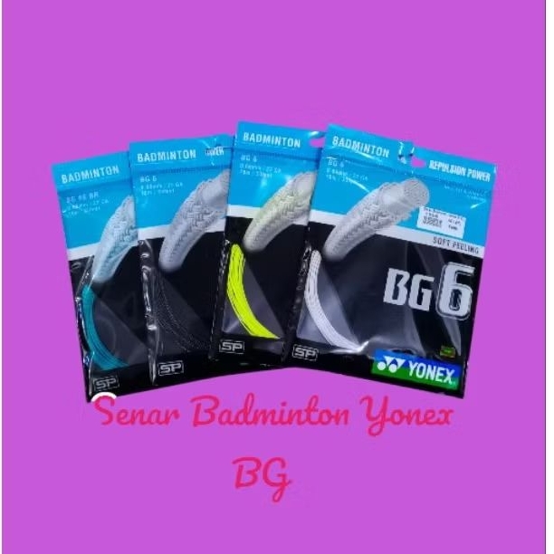 Tali Raket / Senar Raket Badminton Yonex BG 6 Asli