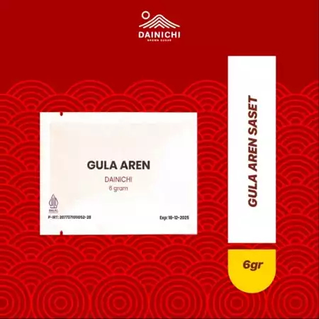 

Dainicihi Gula Aren 1 Pack Isi 100 Pcs ( gula aren sachet 6 gram)/GULA AREN BUBUK/GULA AREN SEMUT
