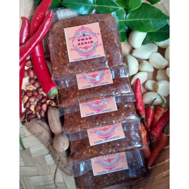 

Sambel Pecel Kediri EMAK GURIH 5 pcs (@80g)