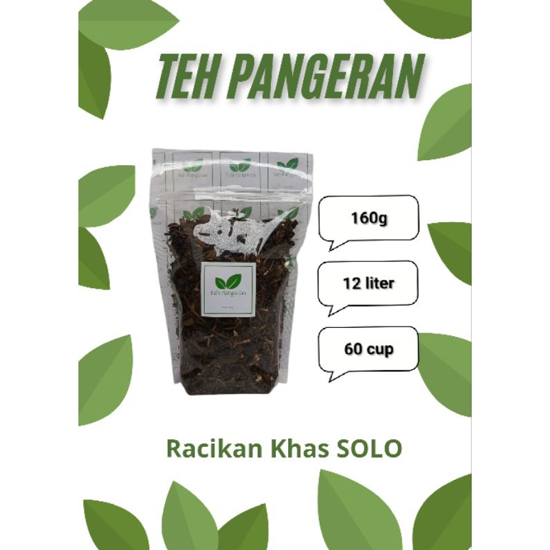 

Teh Pangeran Racikan Asli SOLO Wangi Sepet Legi Kentel 160 gram