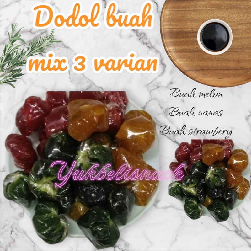 

dodol buah/dodol garut/dodol buah rasa strawberry,nanas,melon/1 kg