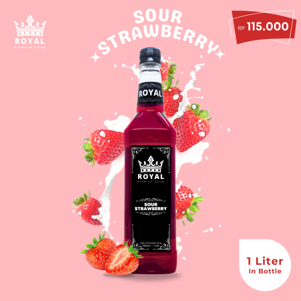 

Royal Sour Strawberry Syrup - Sirup Stroberi Asam (Premium Quality)