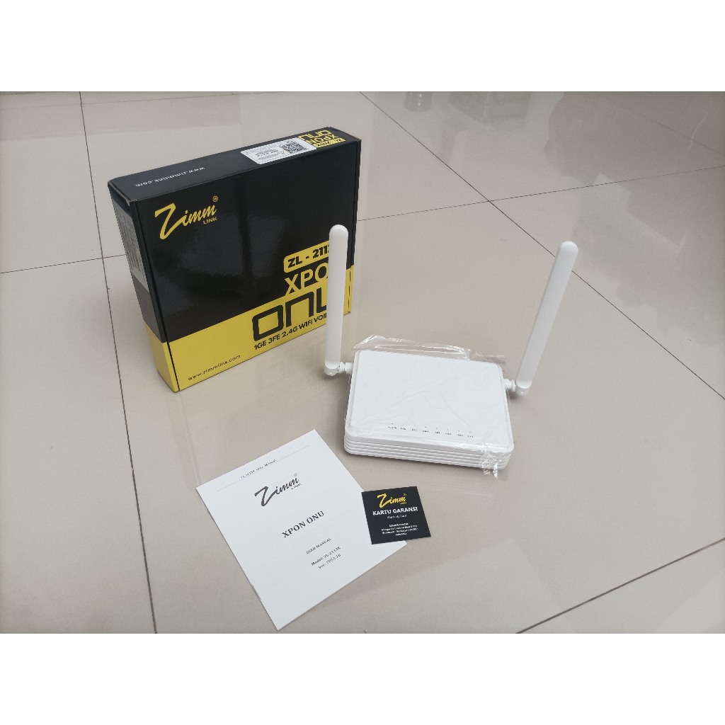 Zimmlink XPON ONU ZL-2113X 1GE 3FE 2.4G WiFi VOIP USB