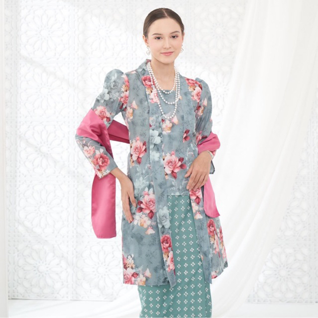Kebaya Kutubaru Tunik Sage/ Kutubaru Wisuda Modern/Kebaya Bunga2 Klasik/Kutubaru Jumbo Bigsize