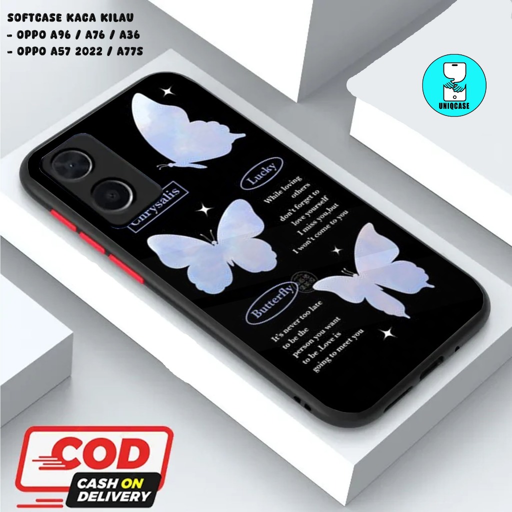 UNIQ  CASE SOFTCASE GLOSSY (KACA KILAU) OPPO A96 / A76 / A36 || OPPO A57 2022 / A77S dan ALL TYPE SM