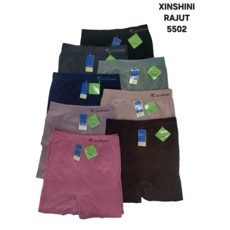 CD CELANA DALAM BOXER SHORT RAJUT IMPORT WANITA SEAMLESS TANPA JAHITAN SAMPING DEWASA / JUMBO CEWEK 