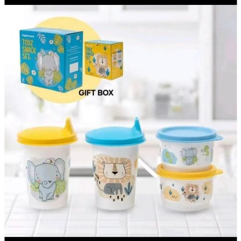 todz snack set tupperware/wadah mpasi/botol minum bayi