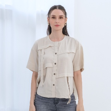 Asiro Esme Linen Top Atasan Wanita Kemeja Linen Atasan Linen Baju Wanita Terbaru Baju Linen Premium 