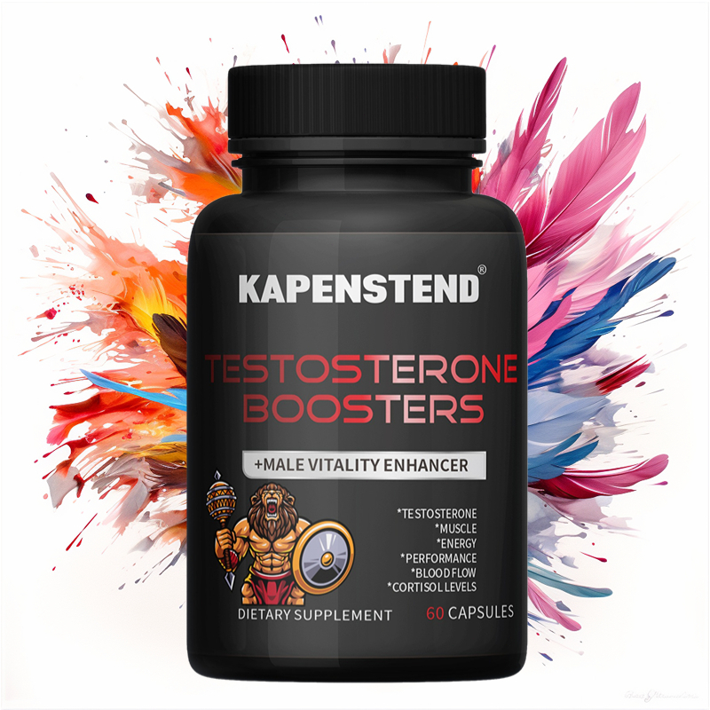 KAPENSTEND Suplemen Kebugaran Multivitamin Pria, Daya Tahan Latihan, Tribulus Hormon Testosteron