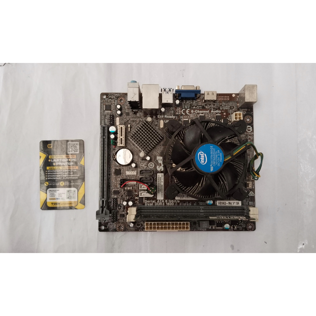 MOBO PC H81 PLUS PROC CORE I3, RAM 4 GB, PLUS FAN