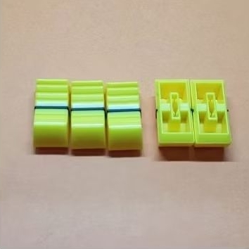 4mm Shaft Knob/ Button potensio geser untuk Mixer warna kuning Kualitas bagus. 