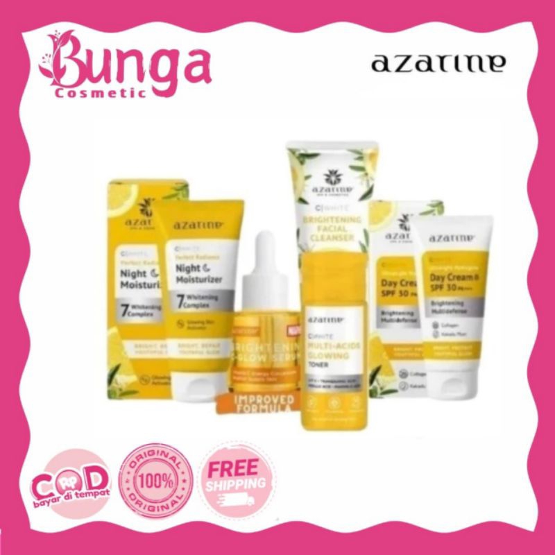 Azarine C White Paket Wajah Whitening/Anti Flek