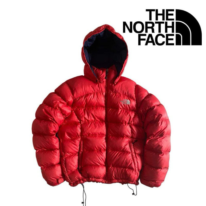 Jaket TNF The North Face Merah Bulu Angsa