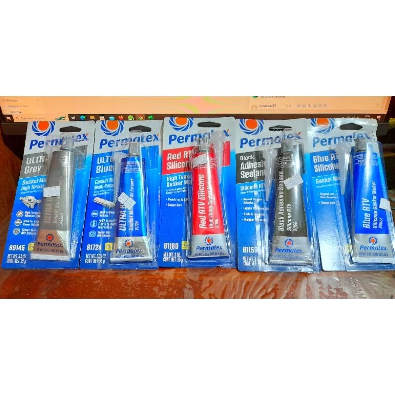 

LEM PERMATEX SILICONE / RTV GASKET MAKER BLUE BIRU PERMATEX 85GRAM - BOYRENK RACING
