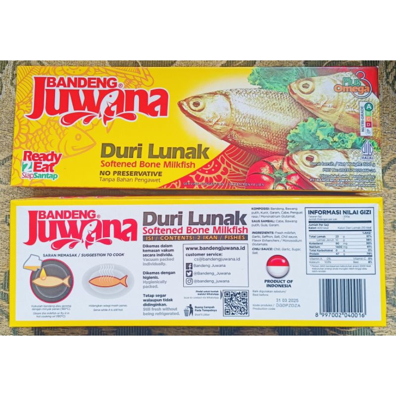 

Bandeng Presto Juwana - Bandeng Duri Lunak 300gr Khas Juwana Pati Oleh Oleh Pati