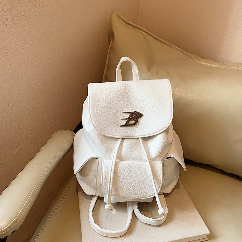 TAS RANSEL BACKPACK PUNGGUNG GENDONG SERUT WANITA CEWEK CANTIK FASHION IMPORT KULIT JERUK KEKINIAN C