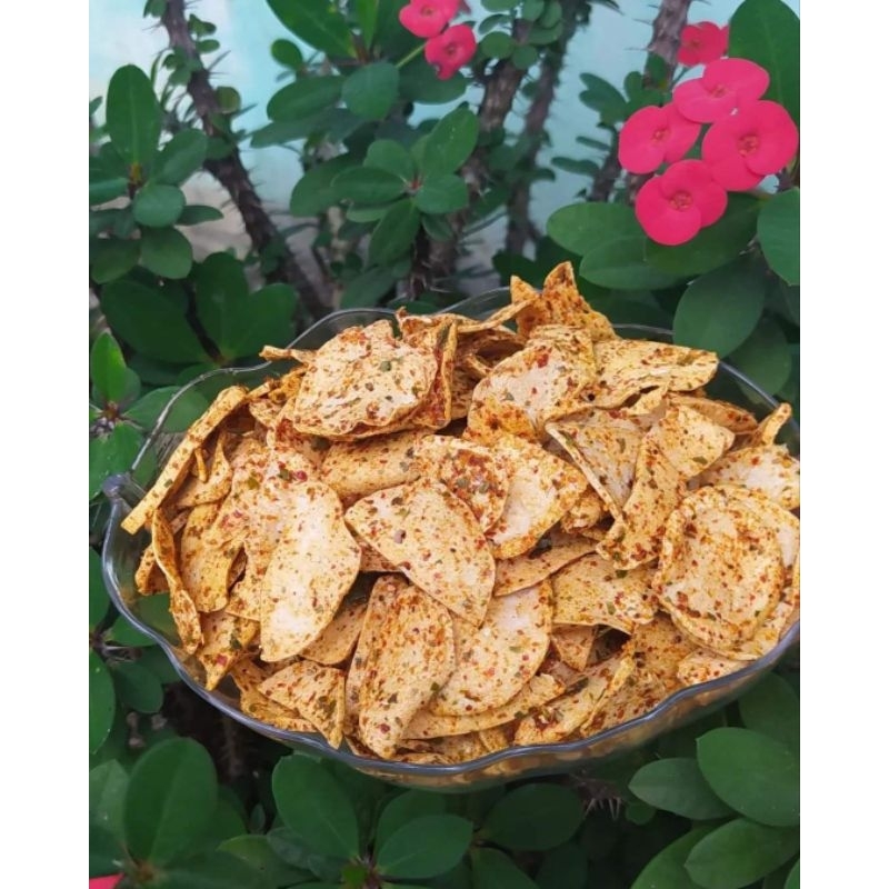 

Kripik Basreng Pedas Daun Jeruk 500 gram