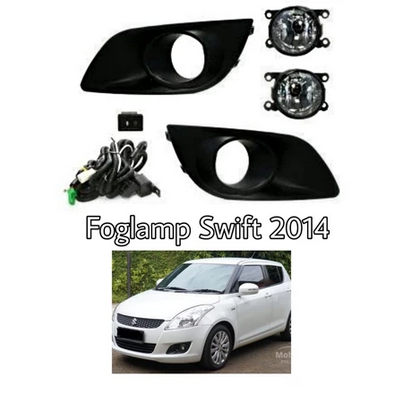 (AUTO IMP) Foglamp Komplit Swift 2014 LAMPU KABUT MOBIL