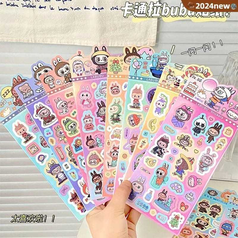 

STICKER / STICKER KARAKTER LABUBU / STICKER ANAK - ANAK / STICKER BUKU / STIKER / LABEL BERGAMBAR