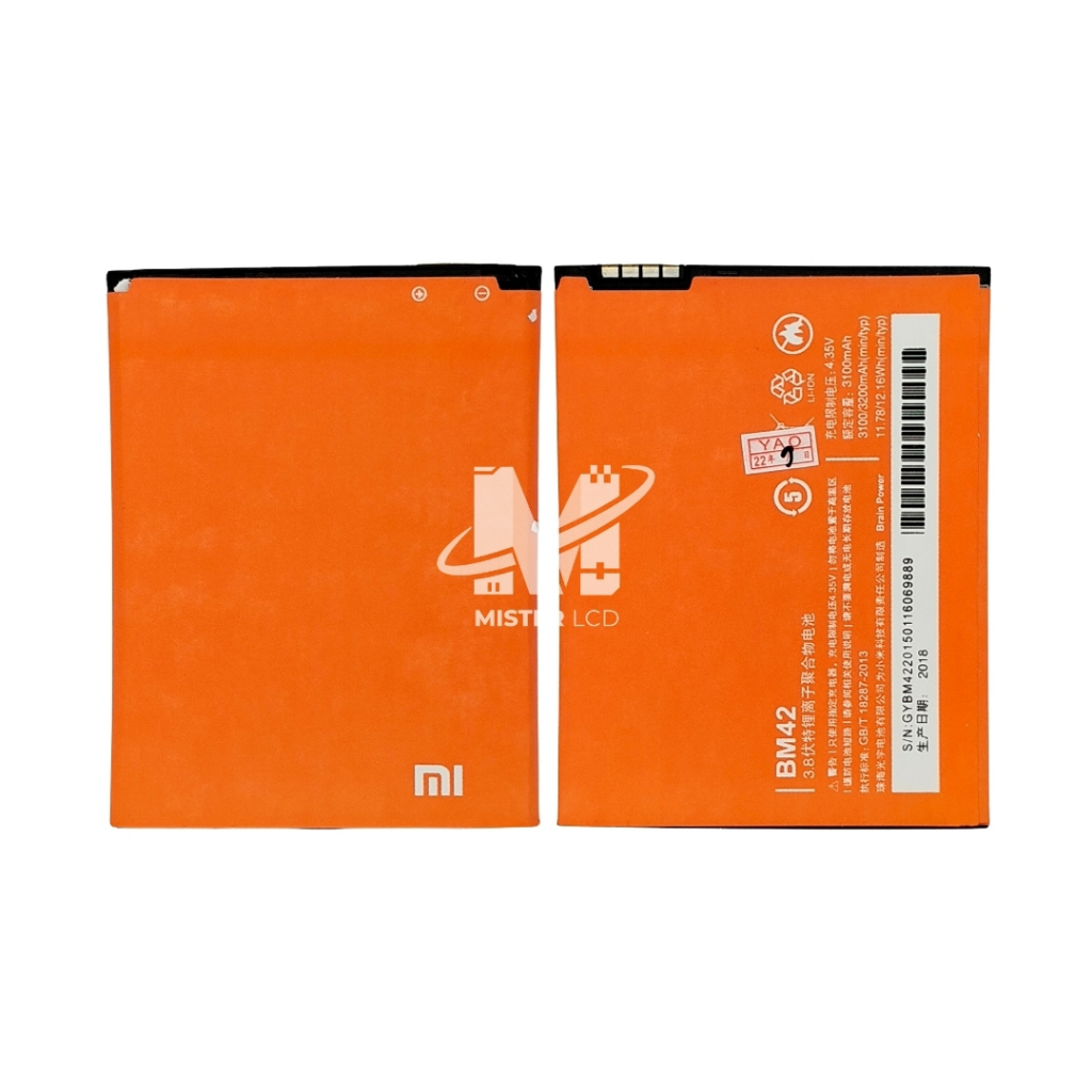 BATERAI / BATTERY / BATRE FOR XIAOMI REDMI NOTE 1 / BM42 / BM-42 ORI