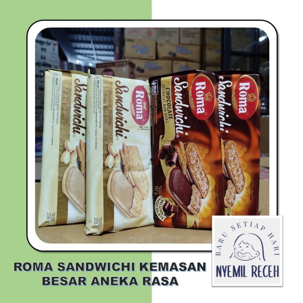 

Roma Sandwichi Kemasan Besar 157gr / Biskuit Roma