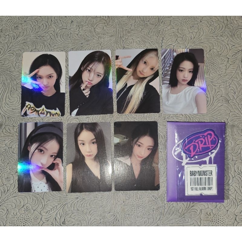 Official Photocard Benefit Babymonster Drip YG Tag