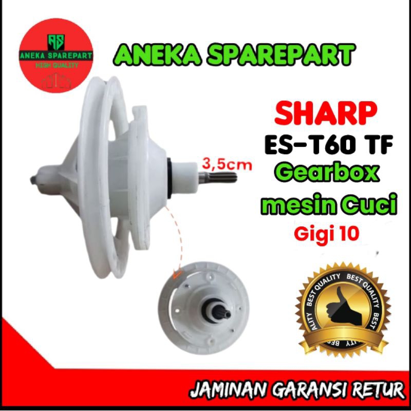 gear box mesin cuci sharp gigi 10 ES-T60 TF