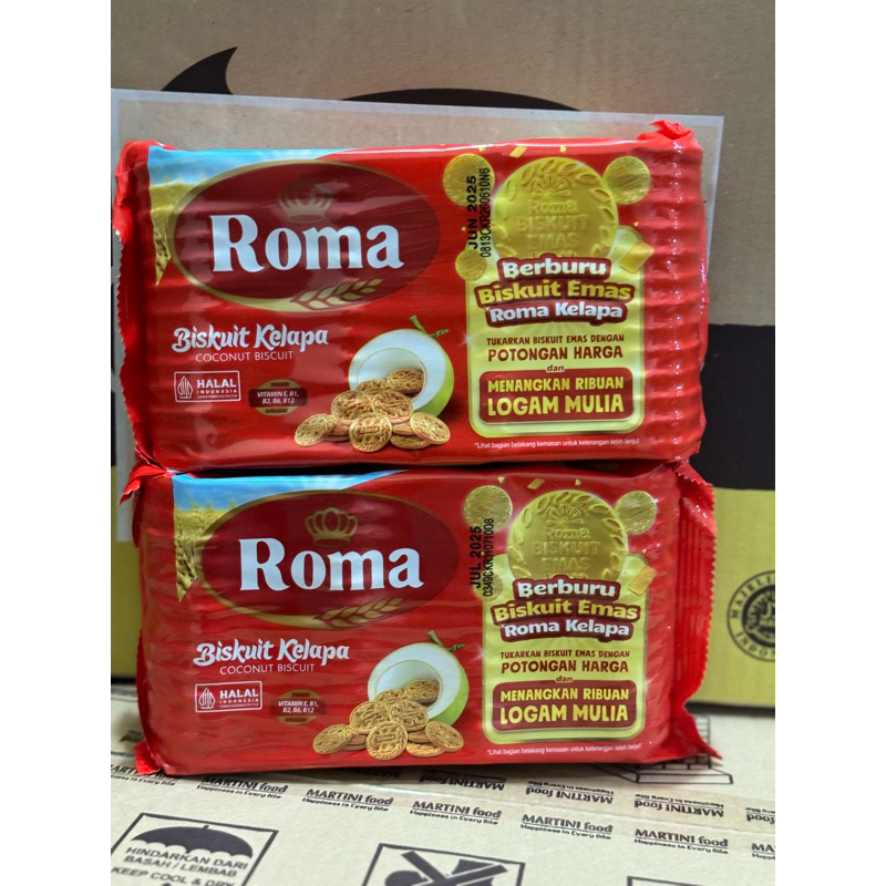 

Roma kelapa 300 gr 1 karton isi 28 pcs