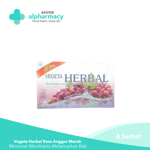 

Vegeta Herbal Rasa Anggur 6 Sachet