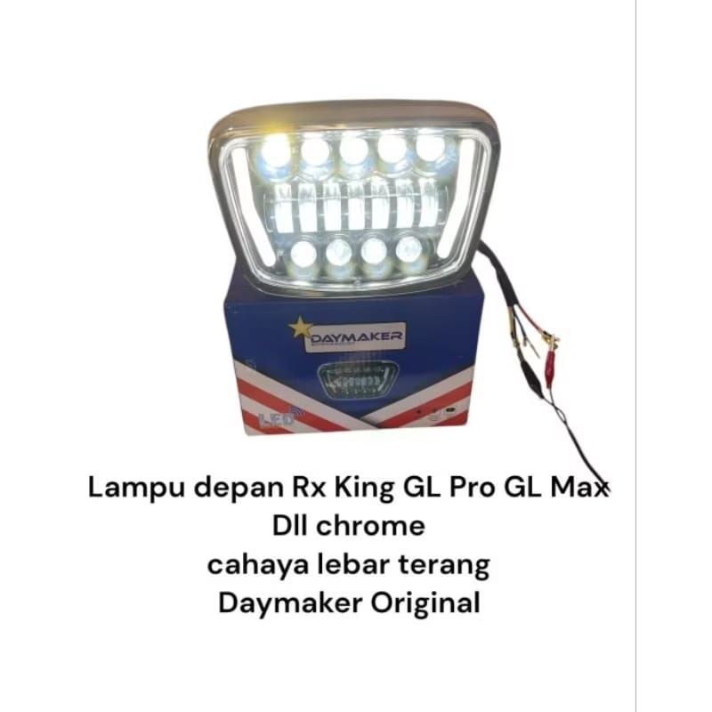 Lampu depan Chrome rx king gl pro gl max dll universal motor Daymaker / lampu daymaker cahaya terang