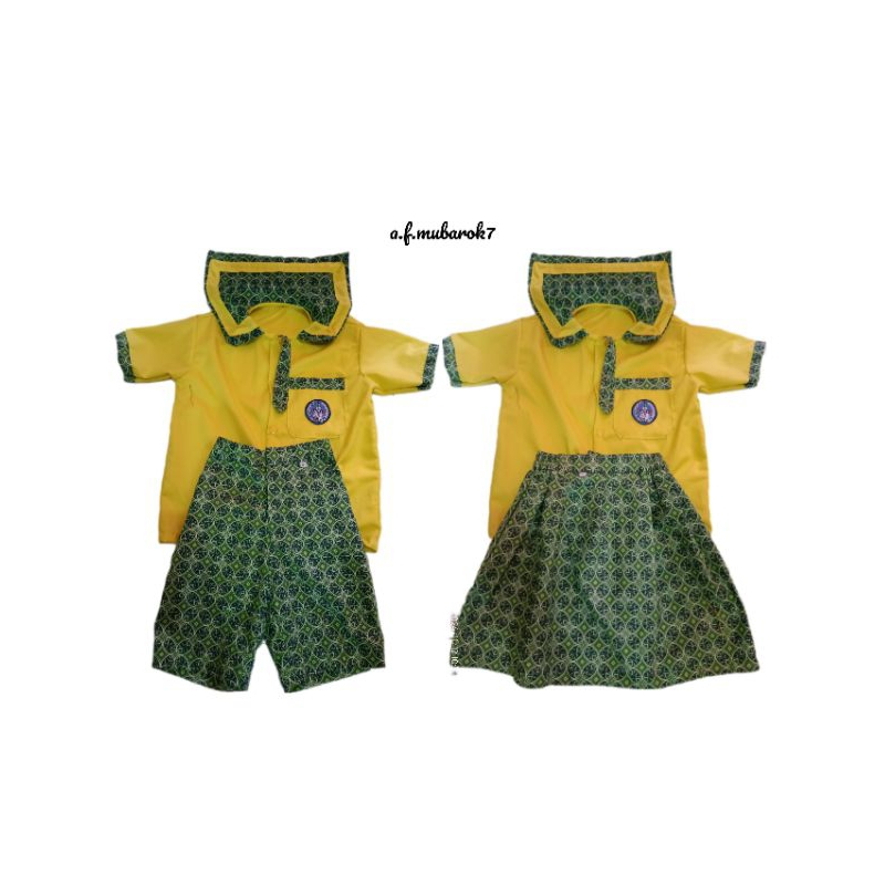 SETELAN SERAGAM PAUD/TK BISA CUSTOM