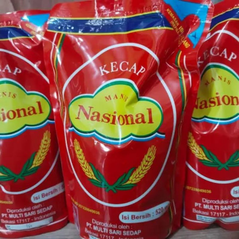 

Kecap Nasional Refil 520 ML Eceran